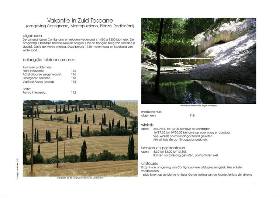 Vakantie in Contignano (pdf 4,5 MB)