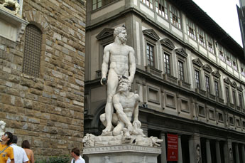 beeld van Hercules en Cacus